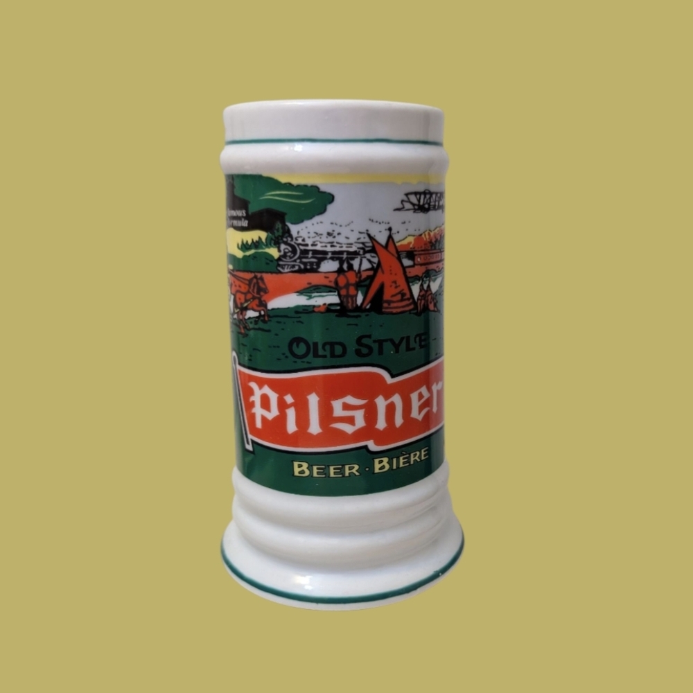 Molson Old Style Pilsner Ceramic Beer Stein Mug Breweriana